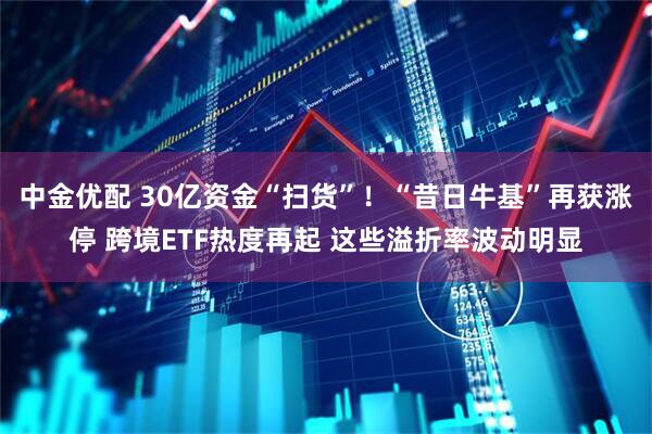 中金优配 30亿资金“扫货”！“昔日牛基”再获涨停 跨境ETF热度再起 这些溢折率波动明显