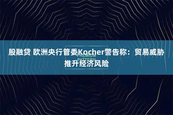 股融贷 欧洲央行管委Kocher警告称：贸易威胁推升经济风险
